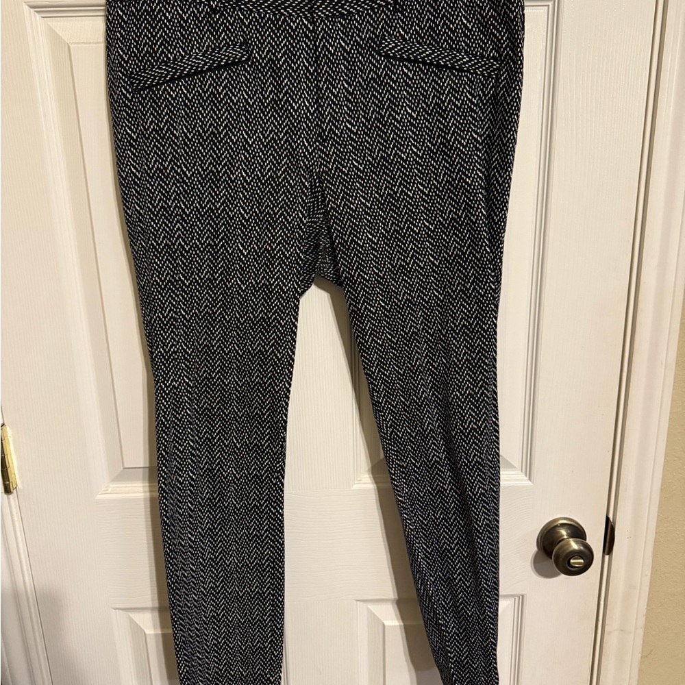 GAP Black and White Straight Leg Pants